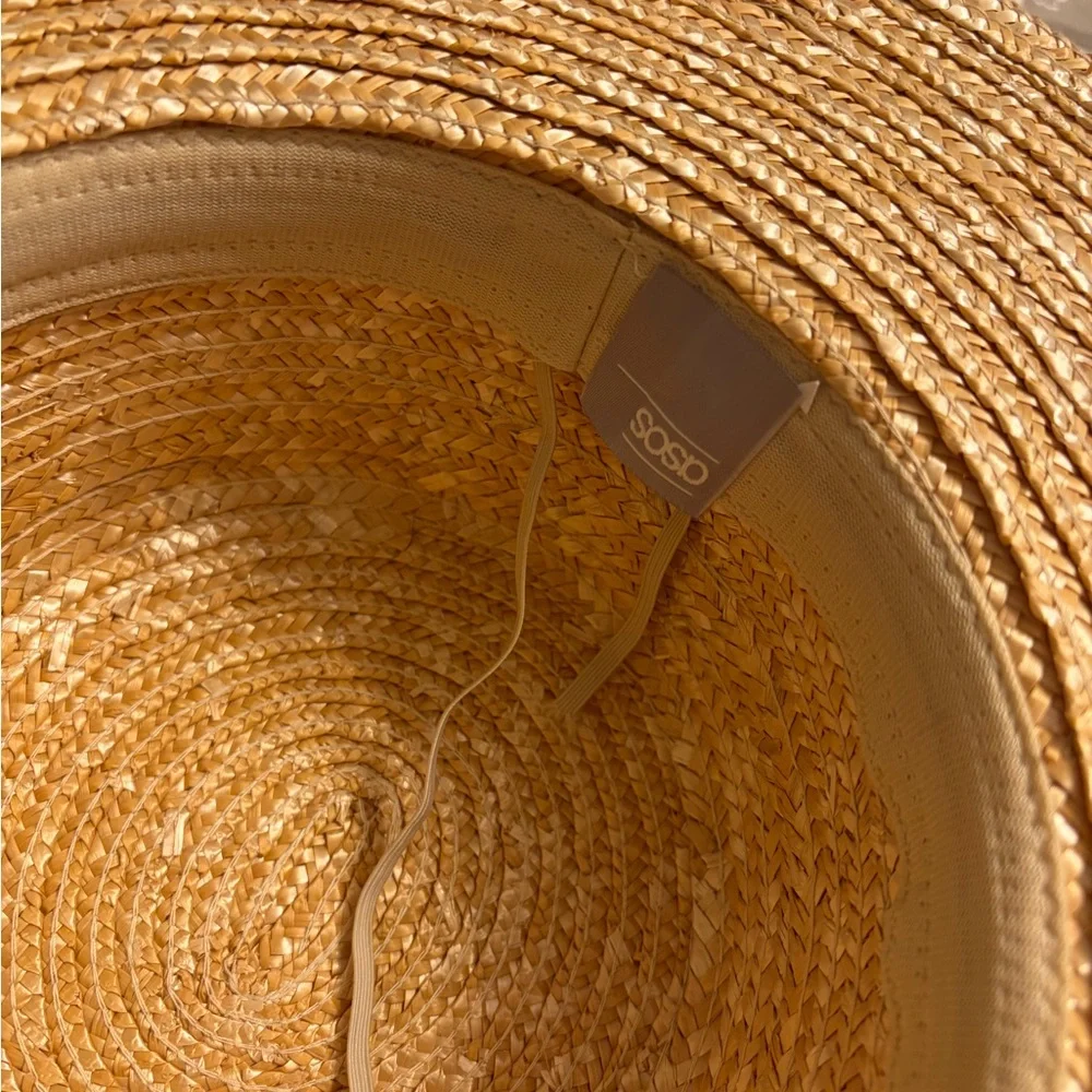 ASOS Wide-Brim Straw Sun Hat in Natural - Picture 3 of 5